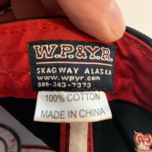 Alaska Yukon Pass hat cap railroad train black 2006 - Picture 3 of 6